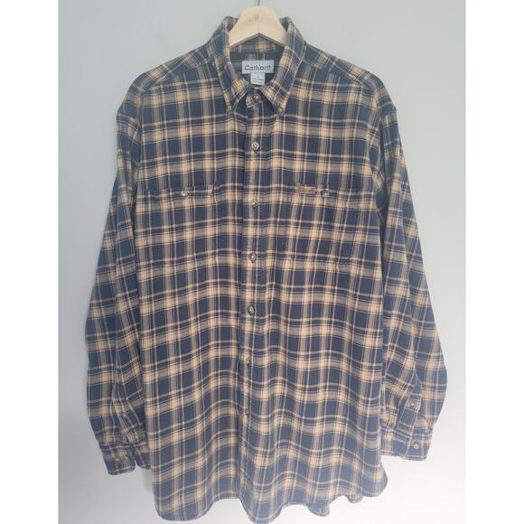 Carhartt Other - Carhartt Plaid Flannel Shirt Mens L Long Sleeve Regular Fit